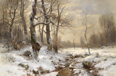 Cacciatore nella foresta invernale da Wilhelm Schröter